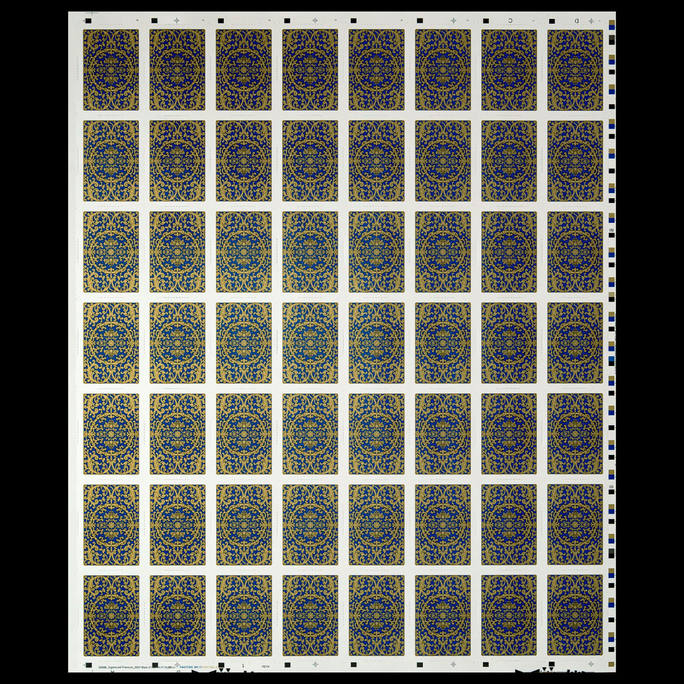 Uncut Sheet - Sigismund Cards - first edition